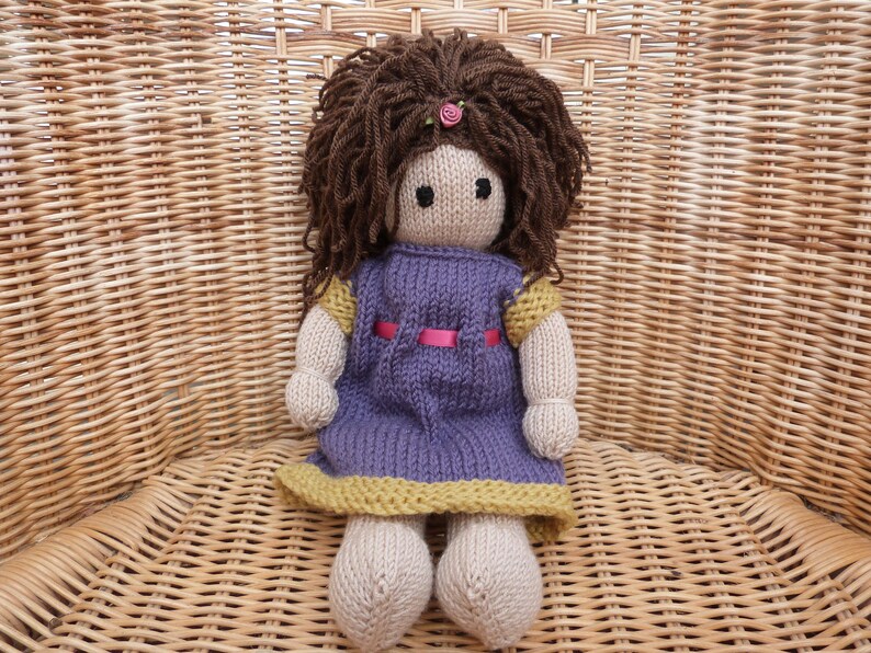 hand knitted rag doll