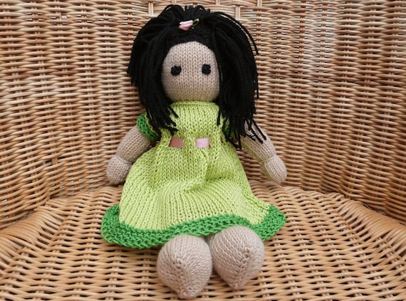 hand knitted rag doll