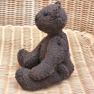 Little Dark Brown 8" Teddy Bear, Handmade Vintage Style and Hand ...
