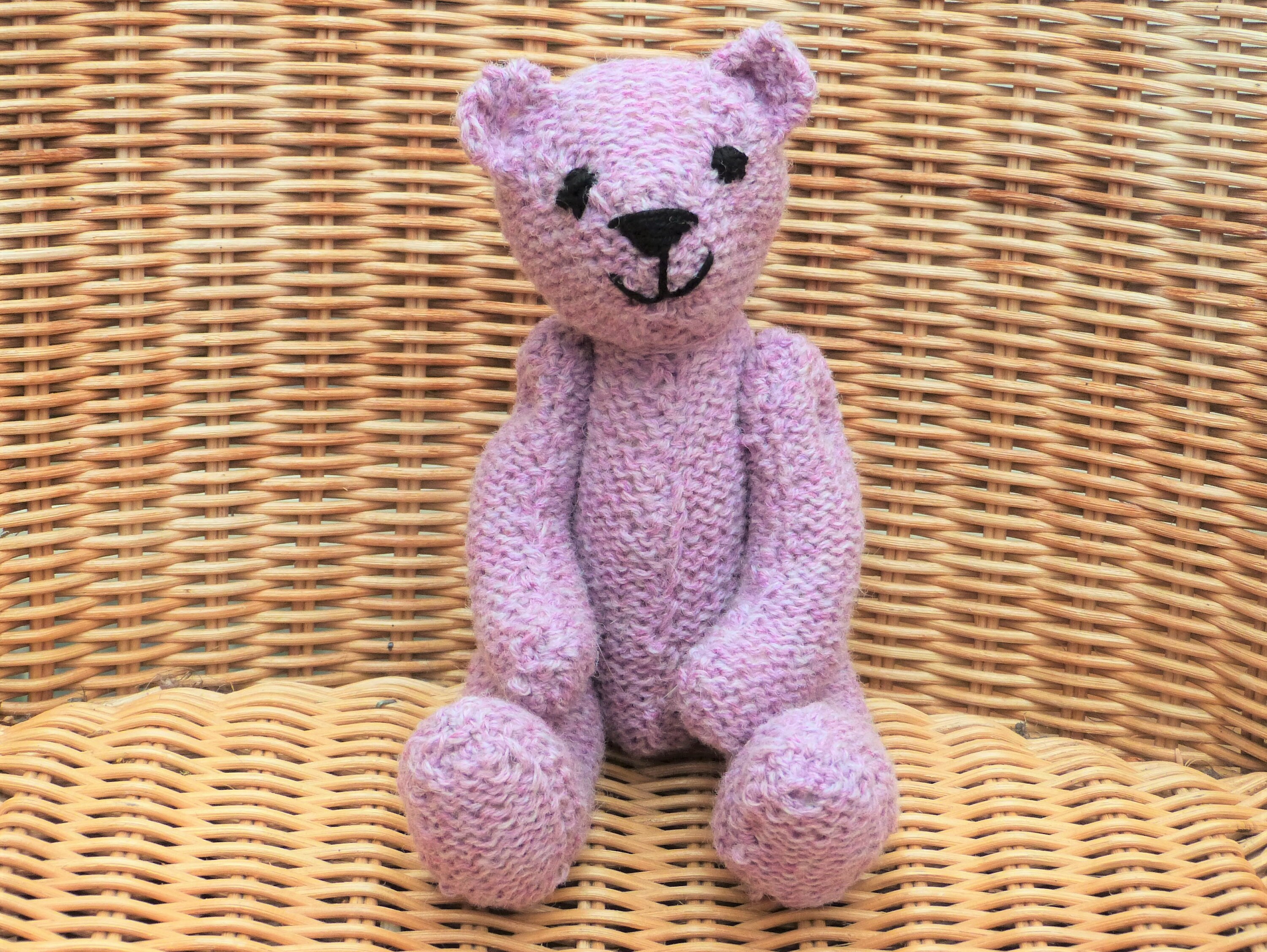 large teddy bear knitting pattern
