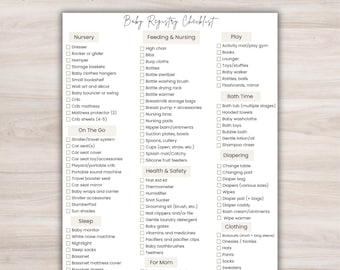 Printable Baby Registry Checklist with Bonus Tips (PDF Download)