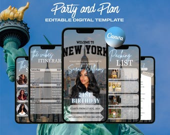 Modèle d'itinéraire numérique pour la ville de New York