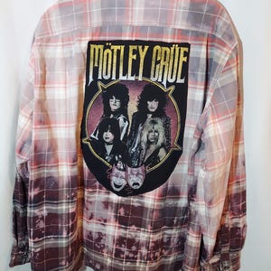 Upcycled Bleached Flannel: Soft Hand-sewn Cozy Shirt