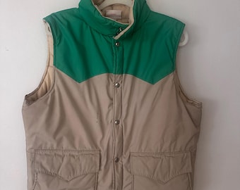 Vintage 1980s Polo Ralph Lauren Goose Down Vest Mens Size Small