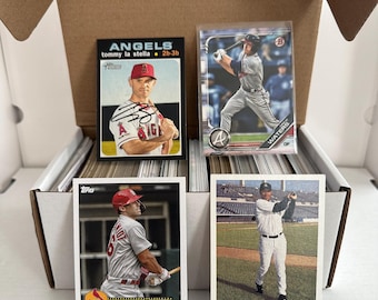 Lot of 400+ MLB Trading Cards 1970's- modern: Rookies, Stars, GOATS, assorted vintage