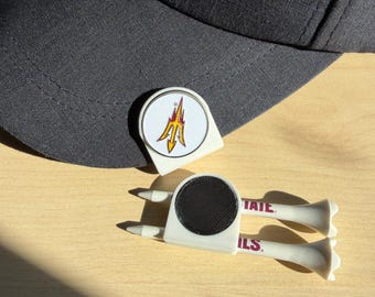 Golf Ball Marker and Tee Magnetic Hat Clip