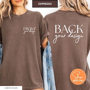 Front And Back Custom Shirt, Personalized Text Tee, Double Sided Tshirt Gift