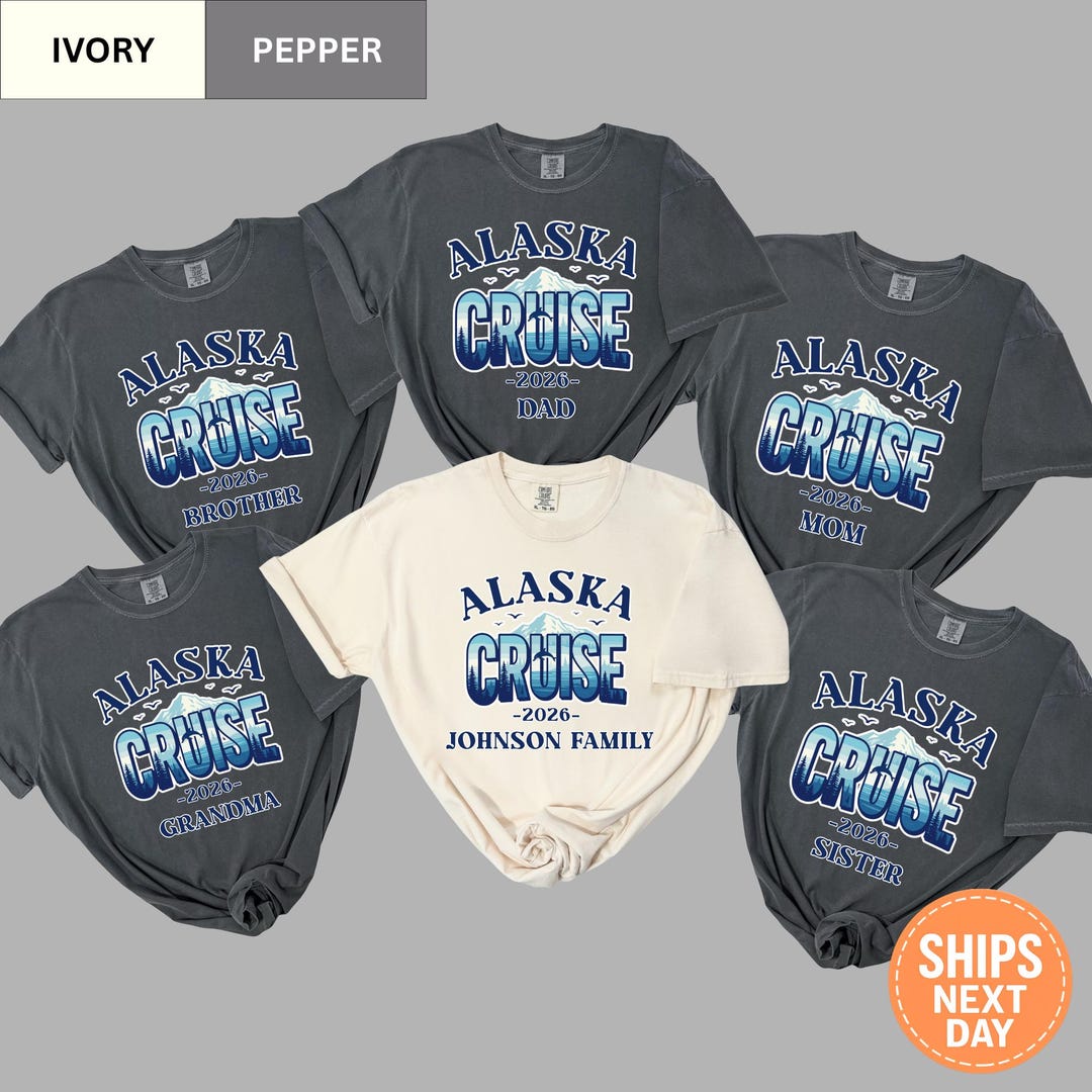Matching Alaska Cruise 2026 Shirt, Custom Family Vacation Group Trip ...