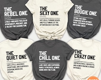 Custom Friend Group Personality Shirt, Funny Dictionary Definition Tee, Matching Squad Tshirt