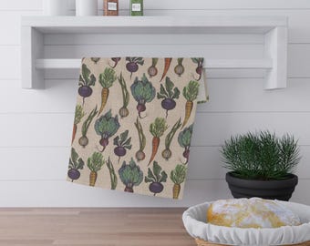 Paño de cocina Harvest Vegetable / Paño de cocina 100 % algodón