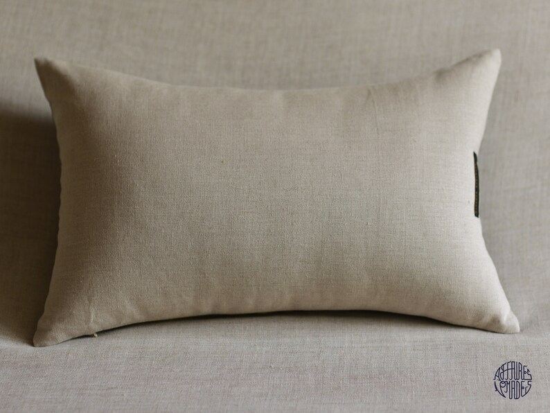 Vine FRAGMENTS Linen nature inspired pillow case image 6