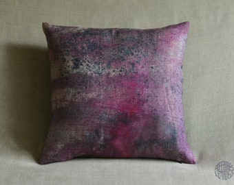 Pink violet 02 .. } RETRO-MODERN Influence vintage Housse de coussin