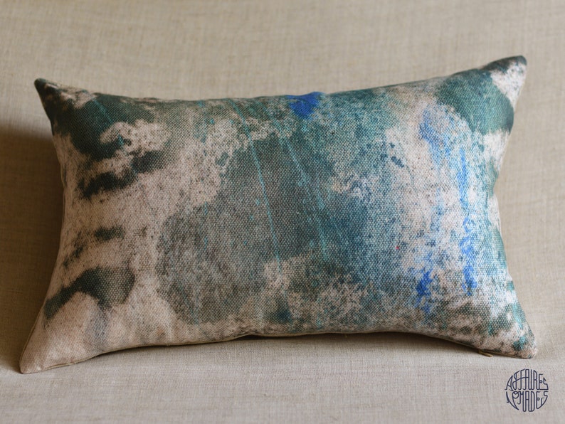 Vine FRAGMENTS Linen nature inspired pillow case image 3