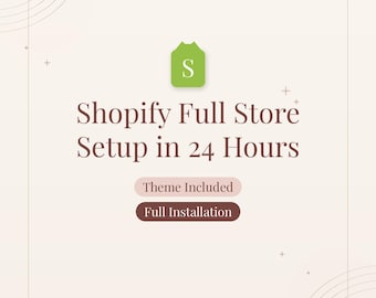 Shopifiy Store Einrichtung in 24H | Freies Konversions-Theme inklusive | Vollständige Installation
