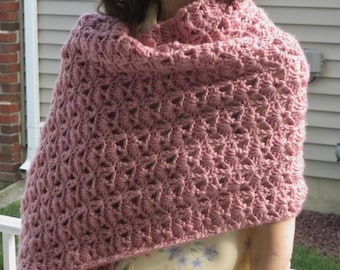 Princess Diana Inspired Shawl Pattern | Crochet & Knitting DIY Wrap, Easy Scarf PDF, Digital Download Pattern