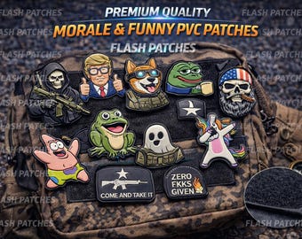 Custom Logo PVC Patches | 2D 3D Brand Patches