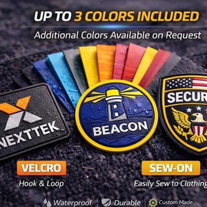 Custom PVC Patches | 3D Rubber Logo Patch | Waterproof Tactical Patch