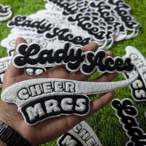 Custom Chenille Patch | Personalized Logo Patch | Varsity Letter Patch | Iron On or Sew On | Custom Jacket, Hoodie, Hat & Backpack Patch