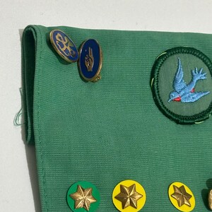 Vintage Girl Scout Lot Mundur Kamizelka Naszywki Przypinki Odznaki Kolekcja Zasług Nagrody zdjęcie 3