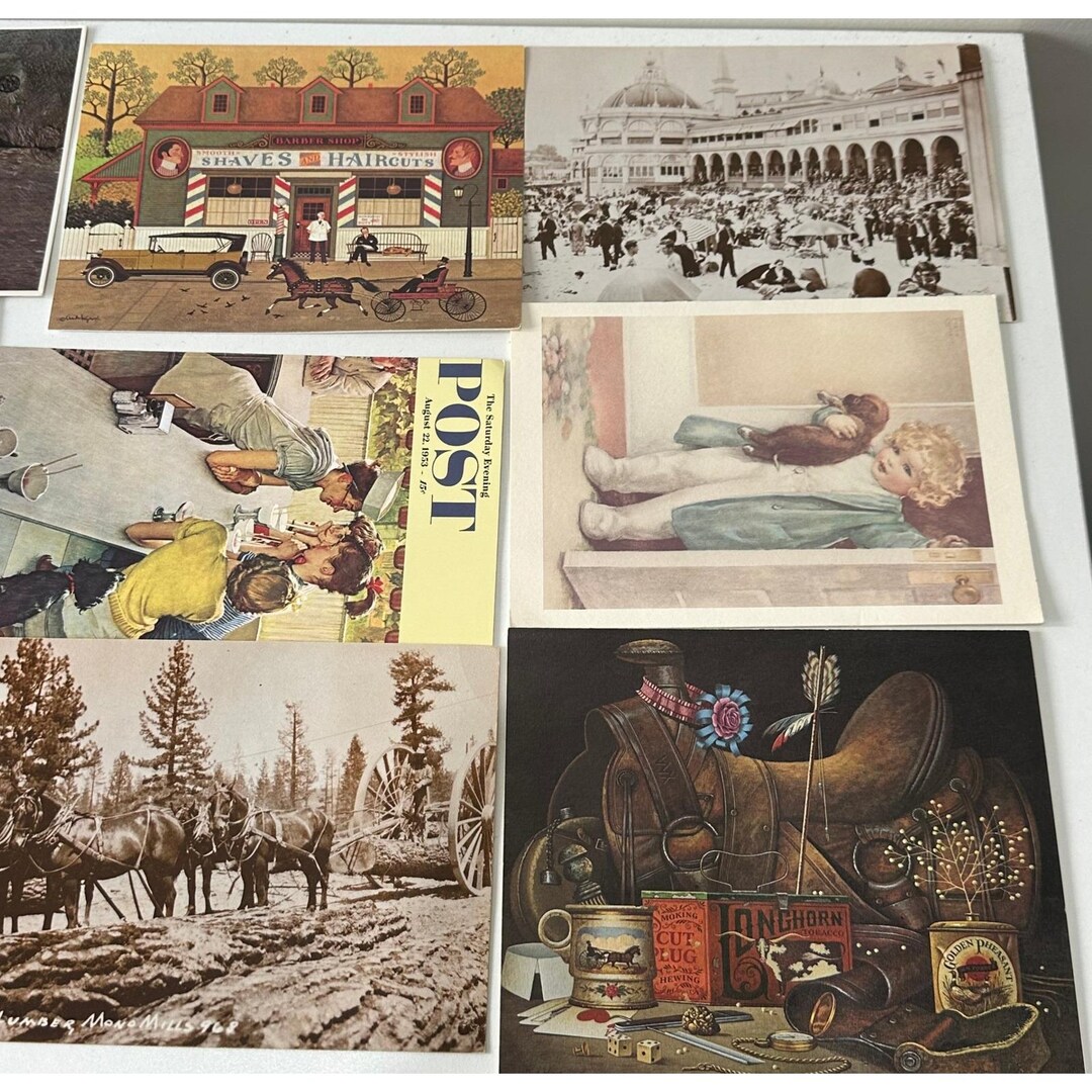Vintage Lot of 25 Postcard & Card Collection Historic Americana Nature ...
