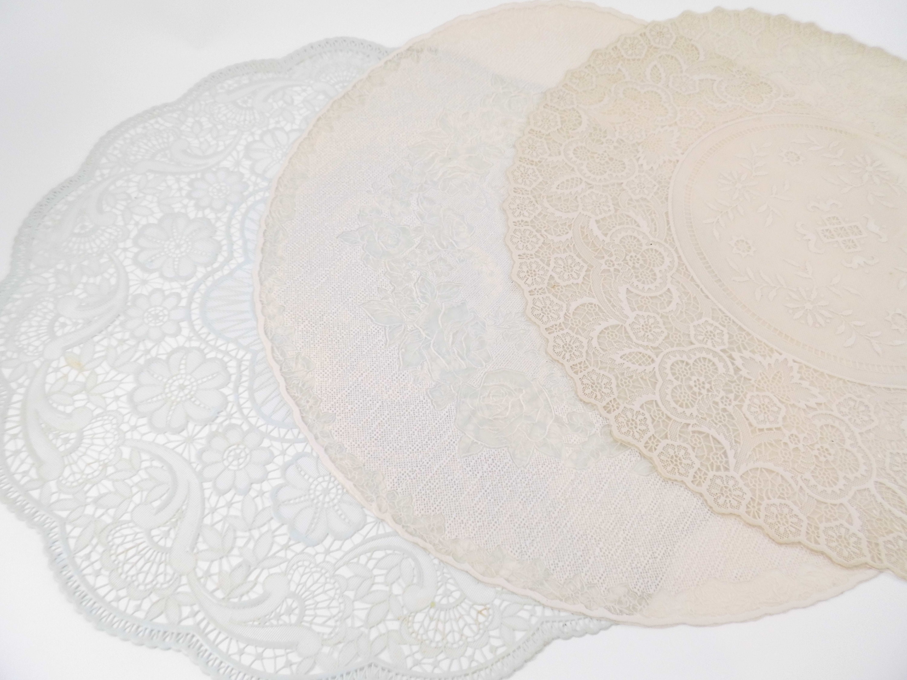 Vinyl Lace Doilies Lot Made from Soflon Brand PVC Etsy