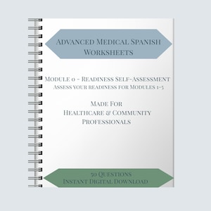 Autoevaluación de Español de Sanidad, Ser/Estar/Tener/Sentir (Descarga Digital)