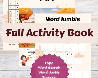 Printable Fall Activity Pack for Kids | Fun Autumn Worksheets | Pre-K & Elementary Activities