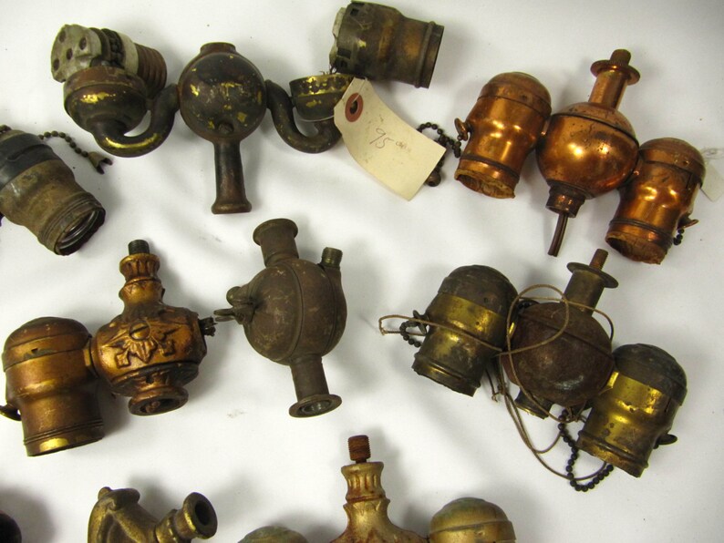 Lamp Sockets Vintage Clusters Antique Parts 1920s For Etsy