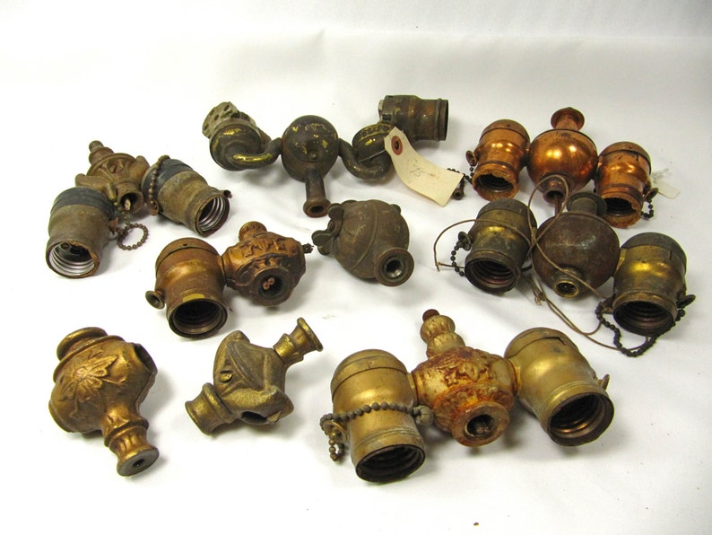 Lamp Sockets Vintage Clusters Antique Parts 1920s For Etsy