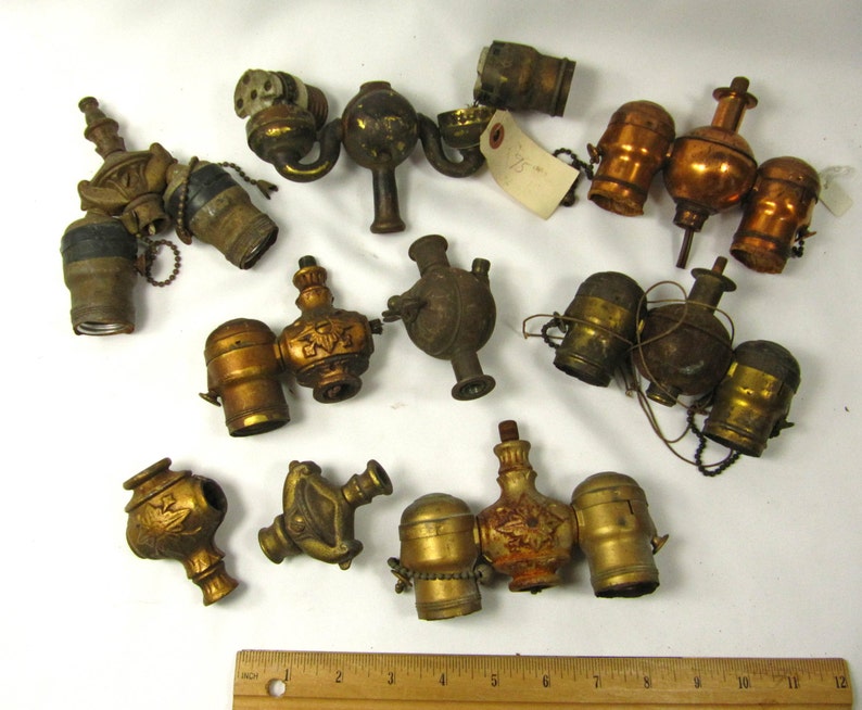 Lamp Sockets Vintage Clusters Antique Parts 1920s For Etsy