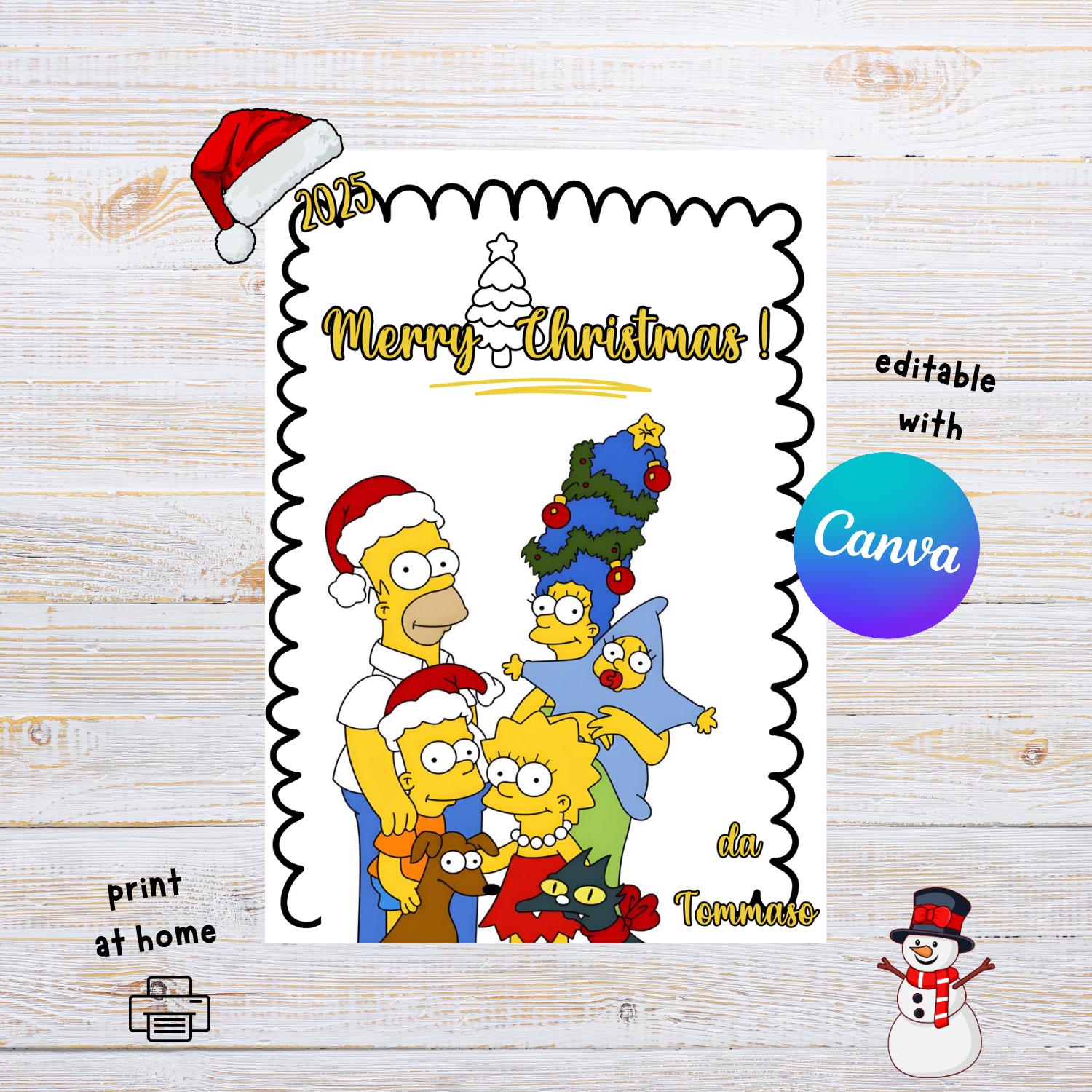 Biglietto Di Natale Divertente Formato A5 - 'Even A D Deserves A Christmas Card' - Con Busta - Idea Regalo Umoristica