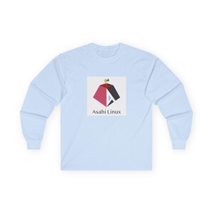 Asahi Linux Logo Long Sleeve Tee | Open Source Linux Graphic