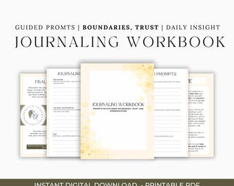 Boundaries Journal: Trust & Communication Prompts (Printable PDF)