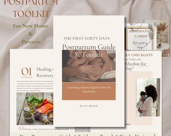 Erste 40 Tage nach der Geburt | Doula Designed, frischgebackene Mama Anleitung (Digitaler Download)