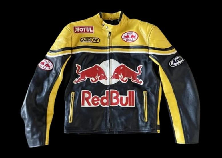 Red bull racing leather jacket - Etsy 日本