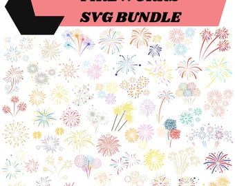 Fireworks SVG Bundle: Firecracker,4th of July Clipart,Independence day(Digital Download)