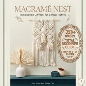 20 in 1 Macrame Patterns Guide for Beginners | 20+ Boho Home Decor Tutorials (PDF)