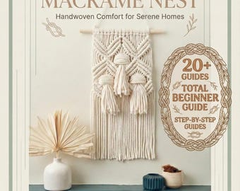 20 in 1 Macrame Patterns Guide für Anfänger | 20+ Boho Wohnkultur Anleitungen (PDF)