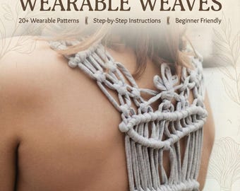 Tragbare Makramee Muster PDF | Beginner Boho Mode & Accessoires (Digitaler Download)