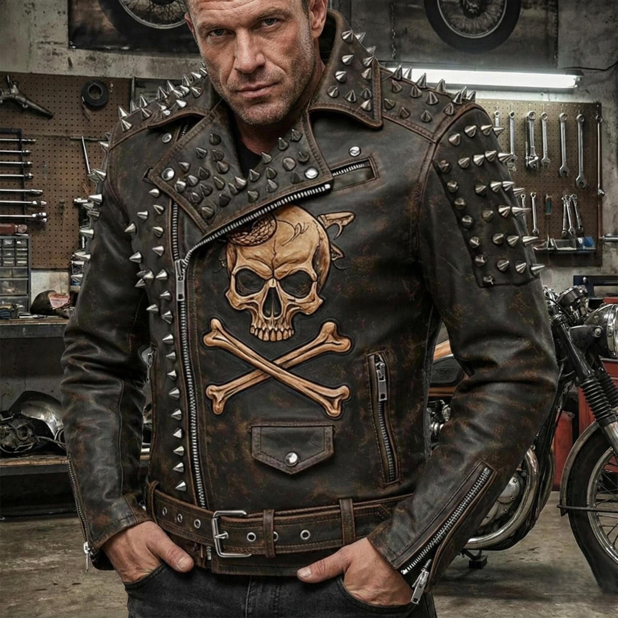 Borsa A Spalla Astor Grande In Pelle Con Borchie | Michael Kors [IT - Foto 3