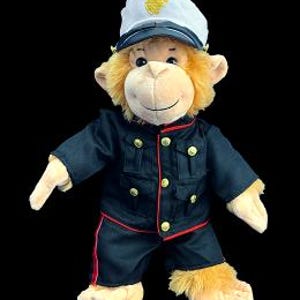 cocktail dress dusty blue Marine Dress Blues Teddy Bear Personalized Bundle main image 1