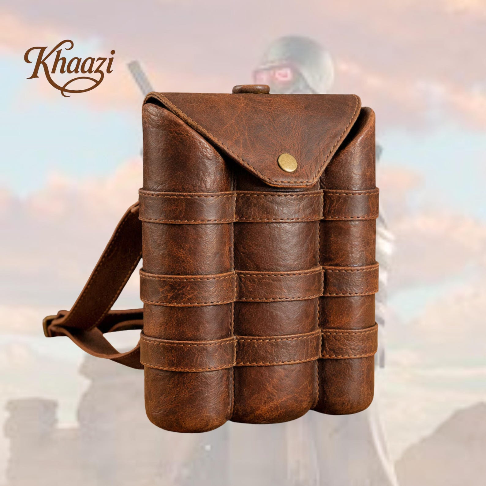 Inspired by Post-apocalyptic Ranger Air Tank Handmade Leather Backpack ...