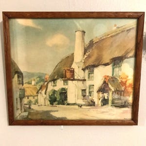 Vintage Cottage Framed Print England, France