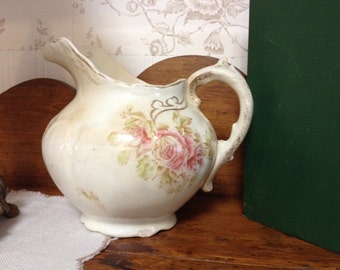 ceramix 820 pink jug vintage pink pitcher Art Deco Pink 1940s  Pfaltzgraff pitcher retro pink pitcher
