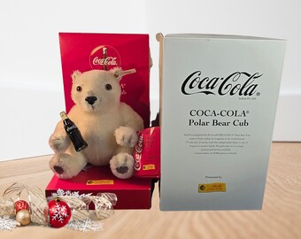 Steiff Coca Cola Christmas Santa Limited Edition 670350 - Etsy