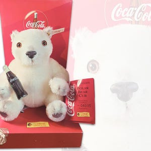 STEIFF - Limited Edition 1999 Coca-cola Polar Teddy Bear - Etsy UK