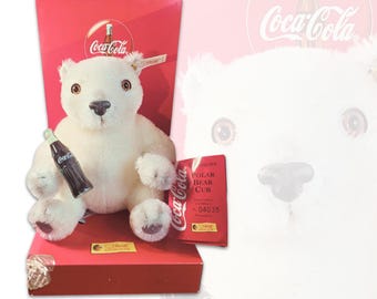 STEIFF - Limited Edition 1999 Coca-cola Polar Teddy Bear - Etsy UK