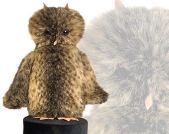 フクロウのぬいぐるみおもちゃワイヤード大型ヴィンテージ - Etsy 日本