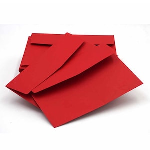 Mini CARDS & ENVELOPES 24pcs Valentine’s Day Envelope Gift Card Holder 12 White Notecards + 12 Red Holders Christmas Gift Wrap Set Holiday