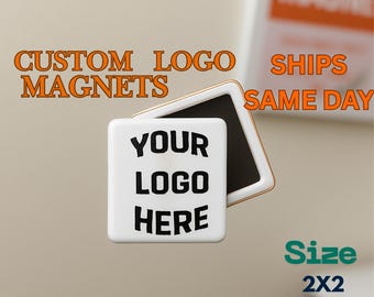 custom Logo Fridge Magnets|button magnets 2x2 inches